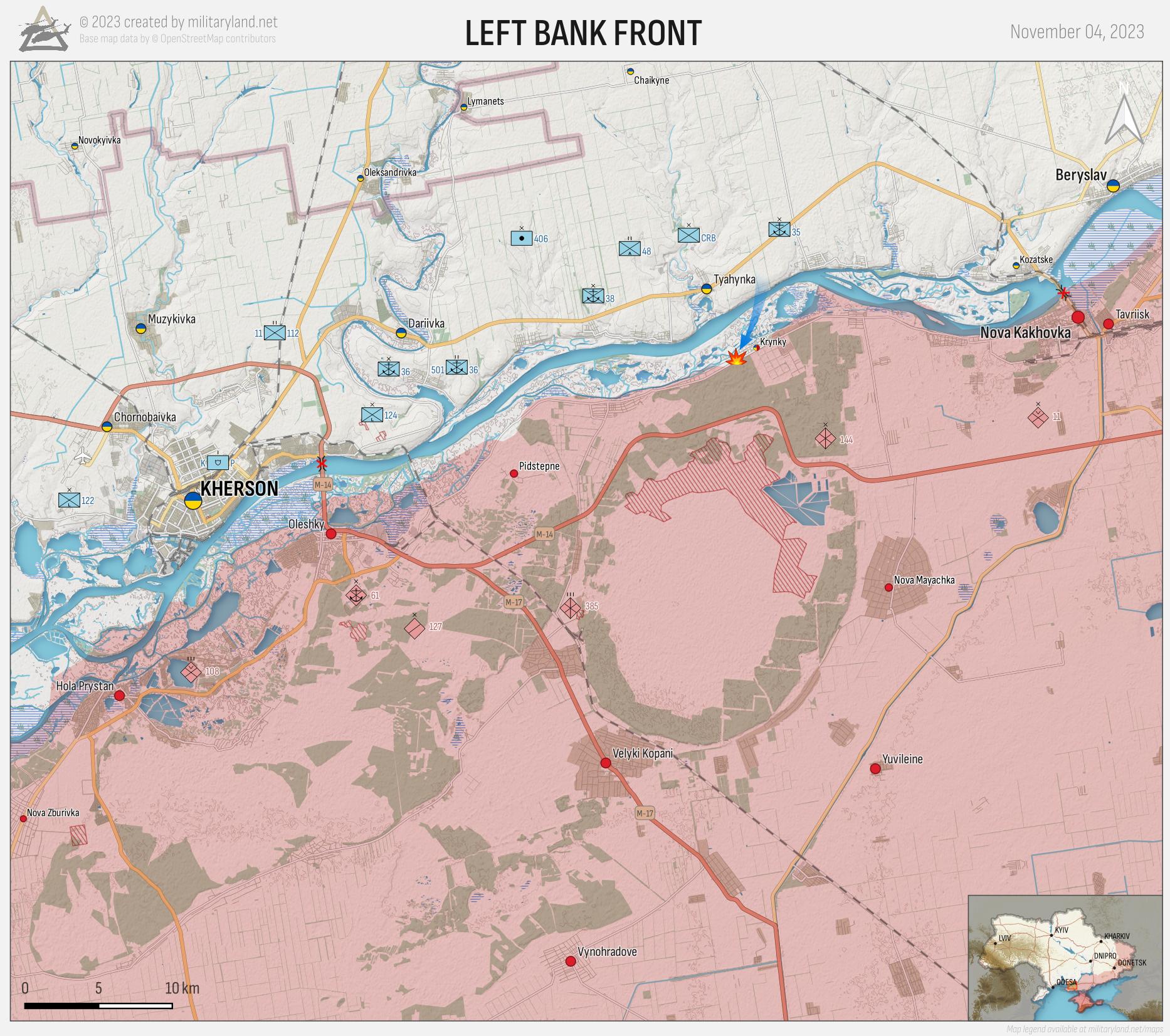 Kherson Front (Day 619). Retrieved from MilitaryLand.