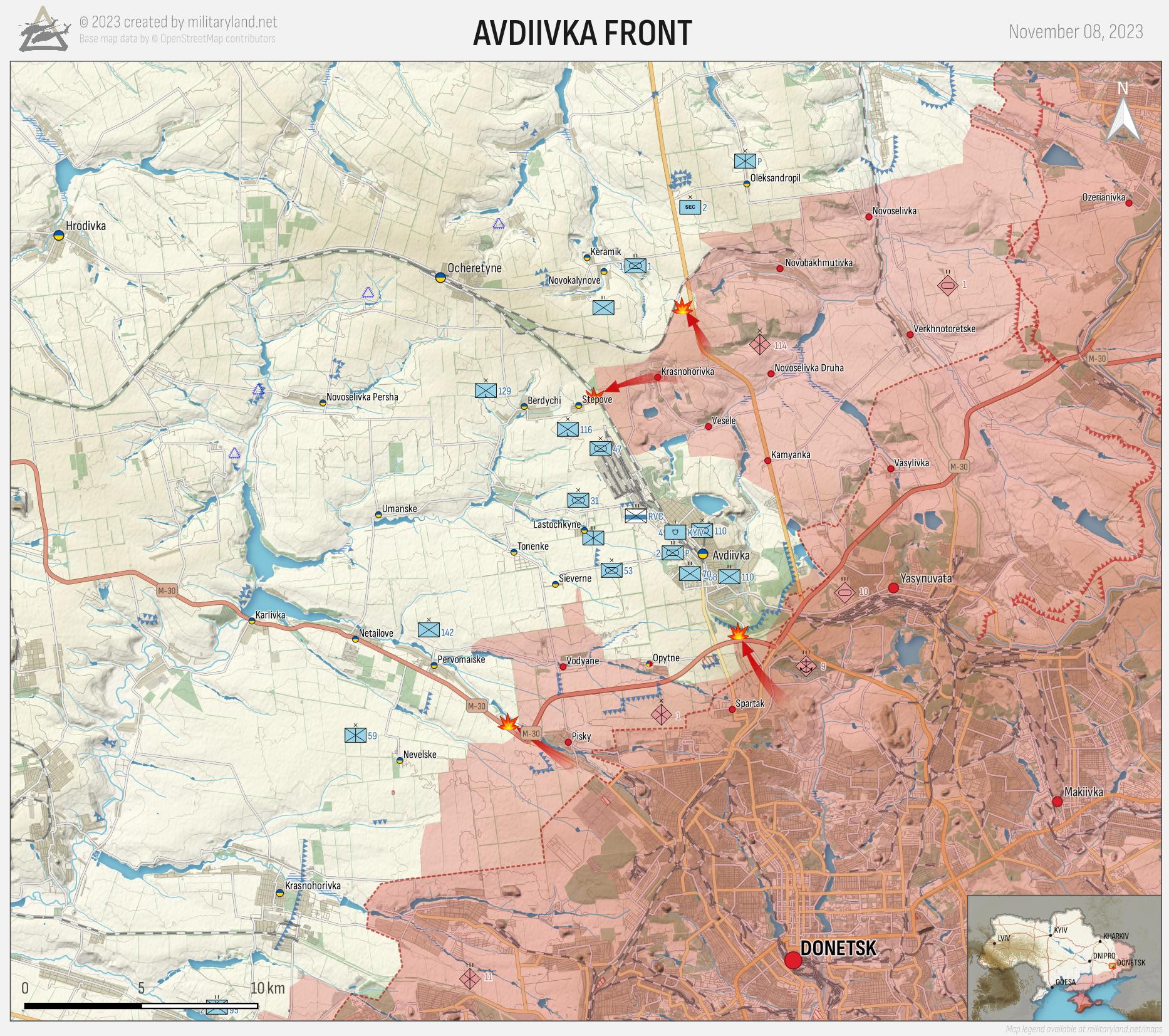 Donetsk Front 1 (Day 623). Retrieved from MilitaryLand.