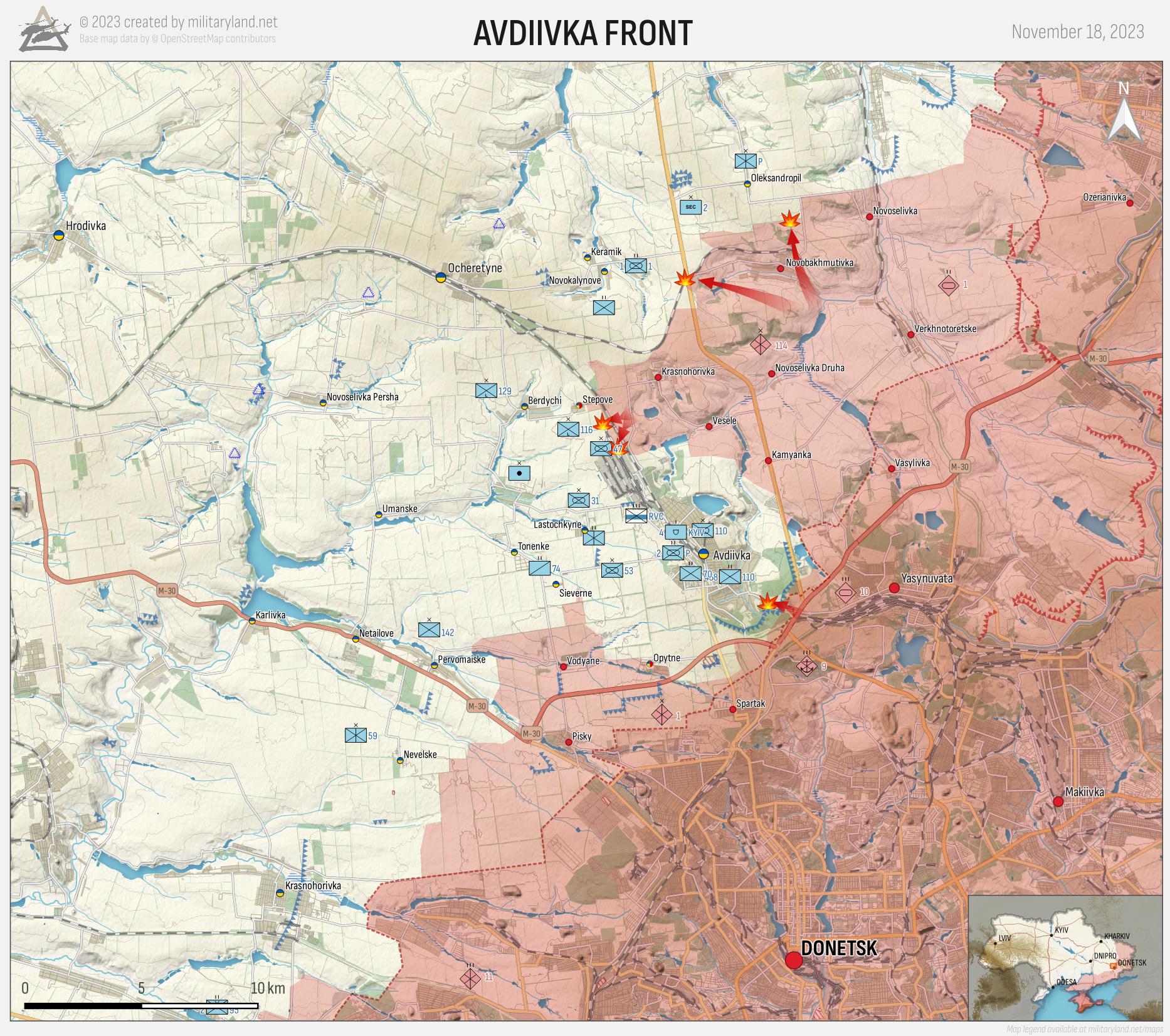 Donetsk Front 1 (Day 633). Retrieved from MilitaryLand.