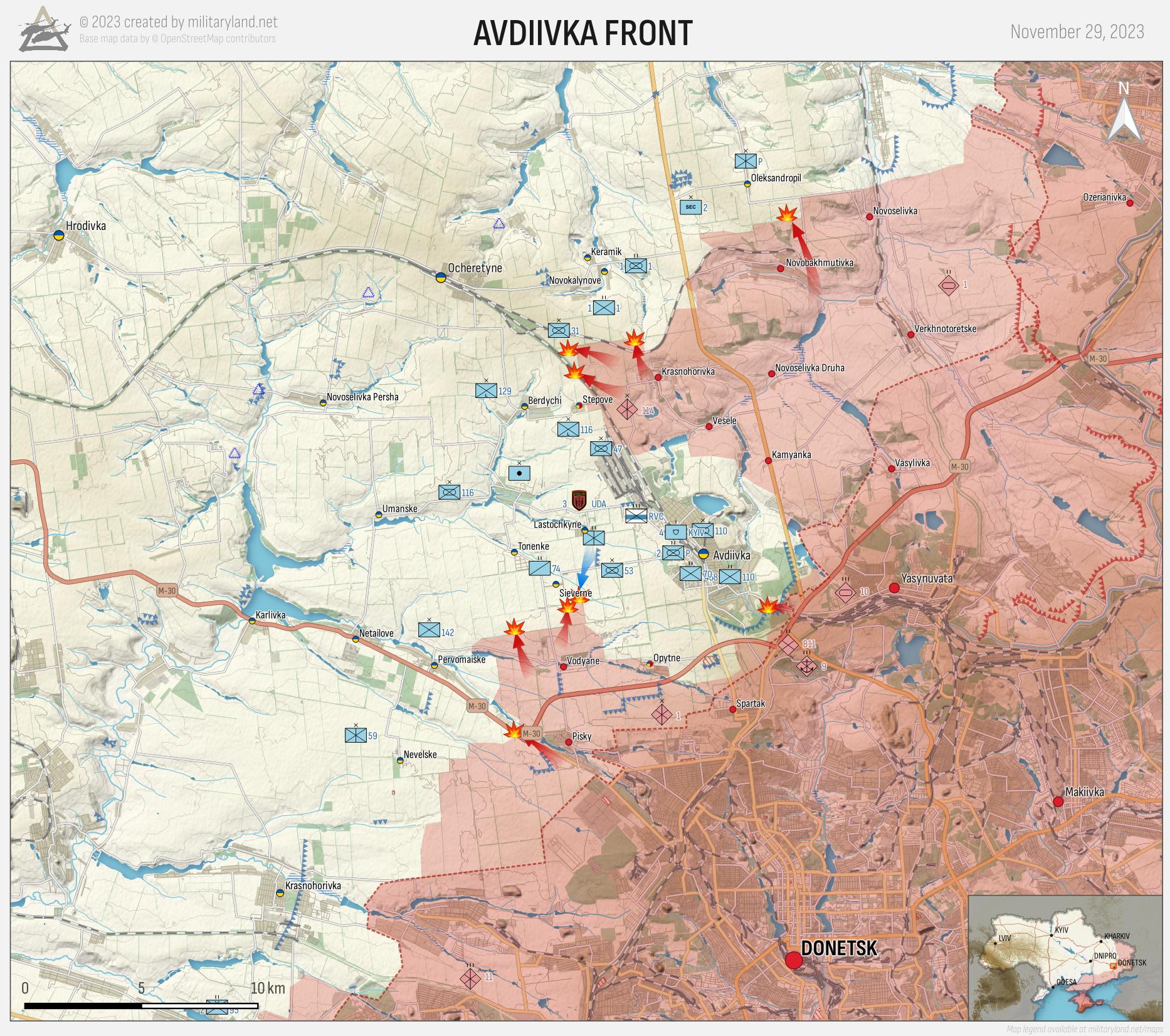 Donetsk Front 1 (Day 644). Retrieved from MilitaryLand.