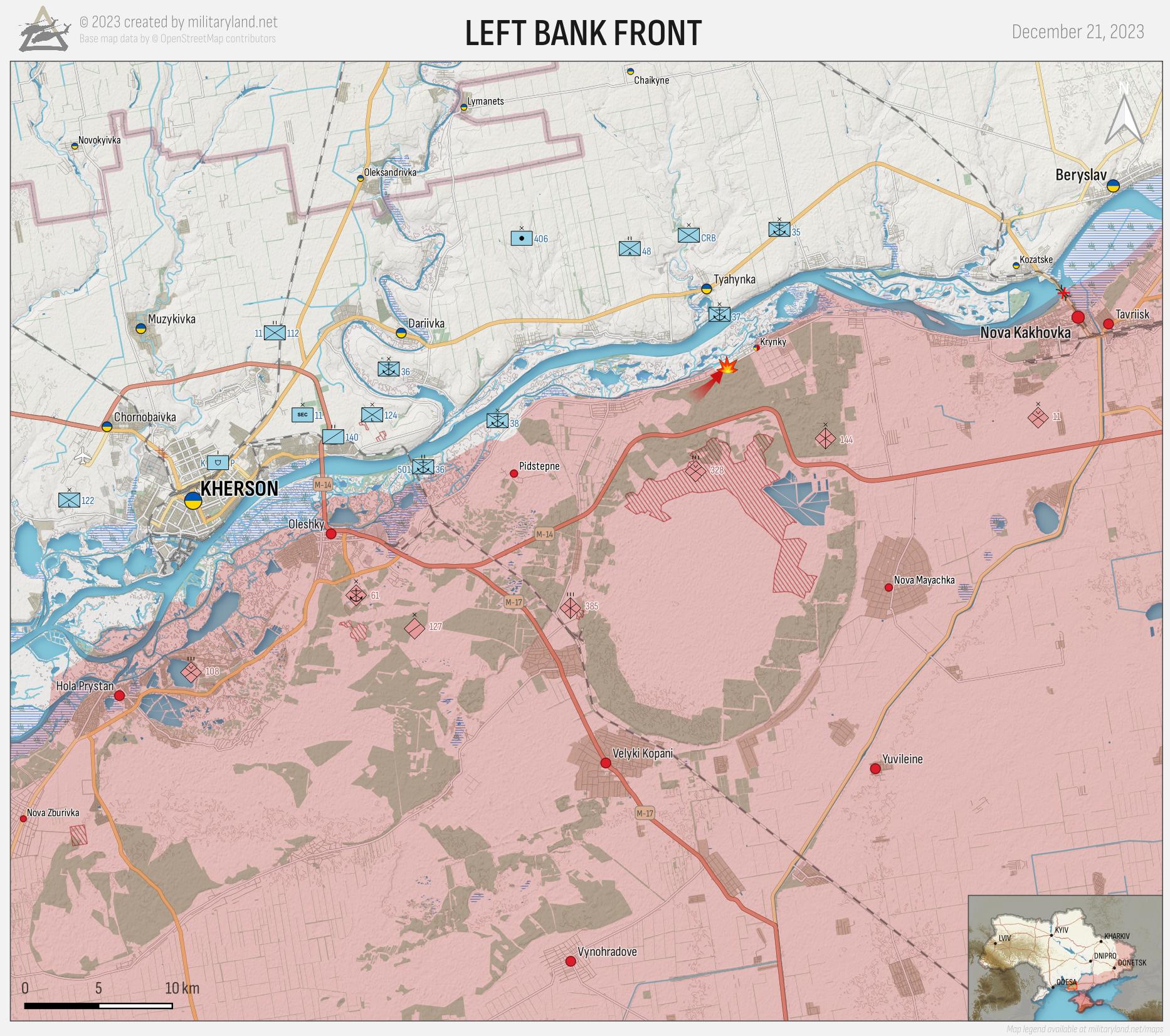 Kherson Front (Day 665). Retrieved from MilitaryLand.